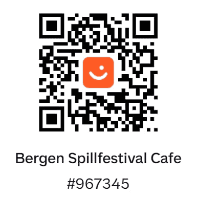 Vipps QR-kode for Bergen Spillfestival Kafé